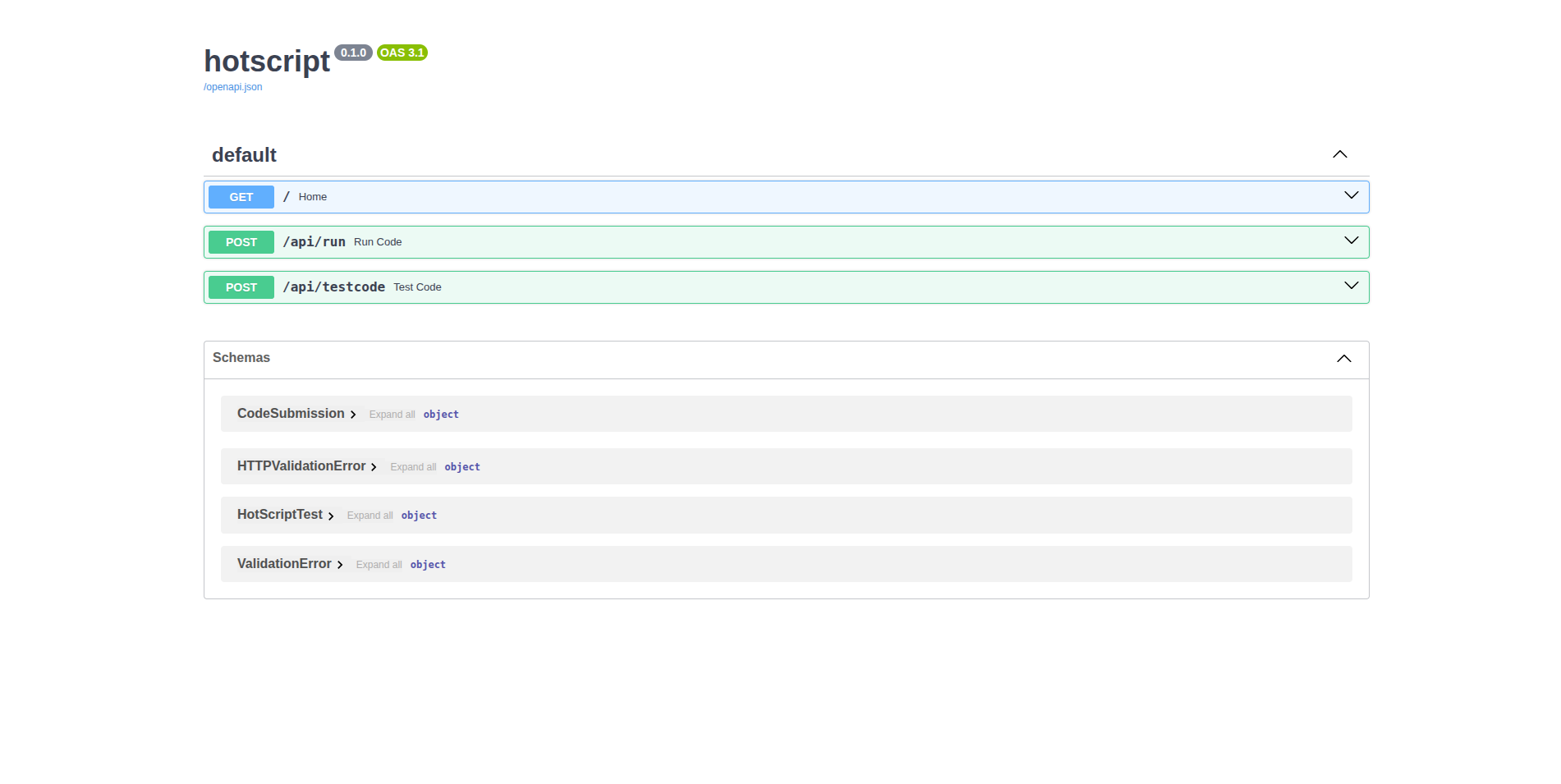 testing fastapi using docs route